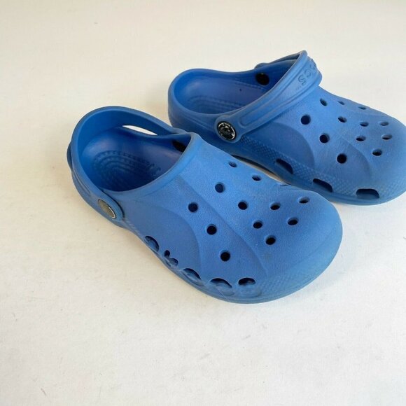 Crocs Youth Baya Classic Clog Blue Size 12/13 Waterproof Comfort Outdoor Sandal - Picture 1 of 7